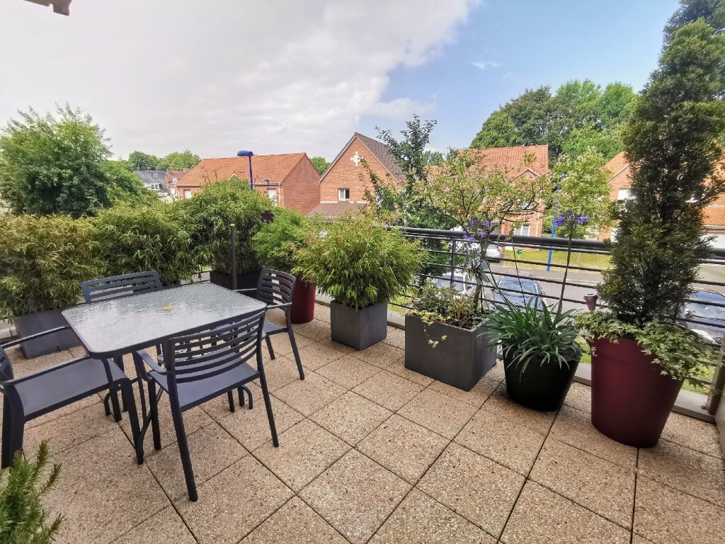 Vente appartement 59320 Haubourdin - T3 en résidence calme avec ascenseur, terrasse et parking