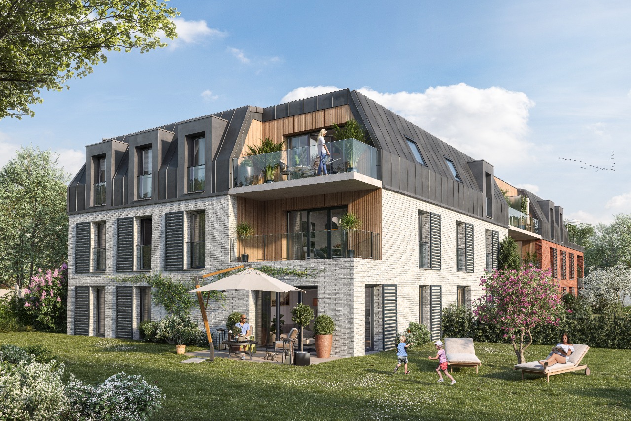 Vente appartement 59700 Marcq en baroeul - LES JARDINS DE LA REINE - Superbe T1 avec extérieur