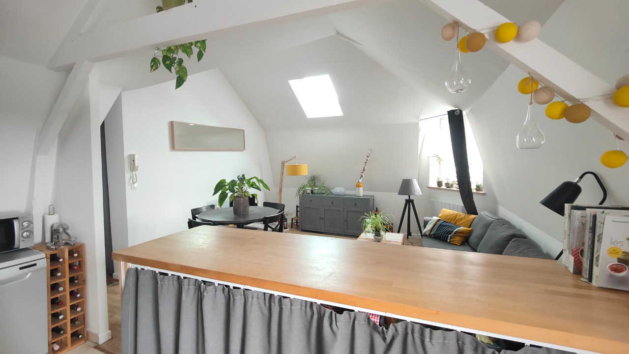 Vente appartement 59320 Haubourdin - HAUBOURDIN BEAU T3 ATYPIQUE proche commodités 