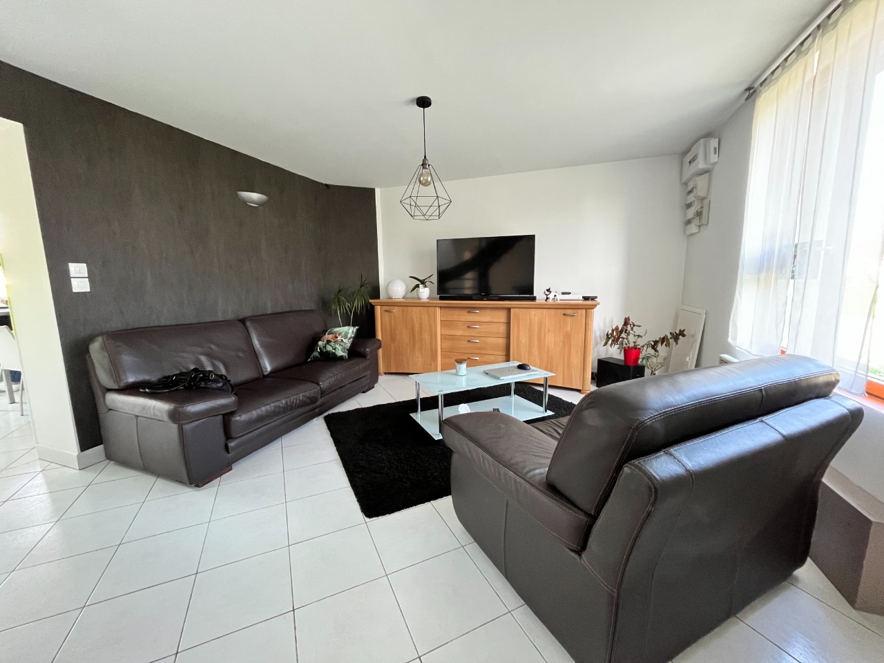Flamande semi plain-pied individuelle vue sur champs 