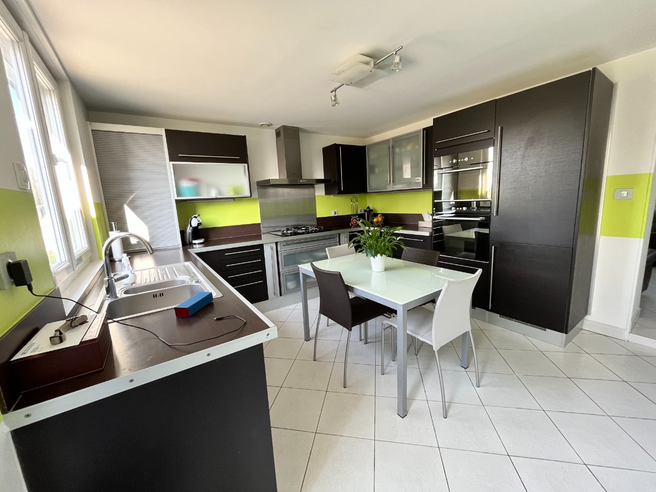 Flamande semi plain-pied individuelle vue sur champs 