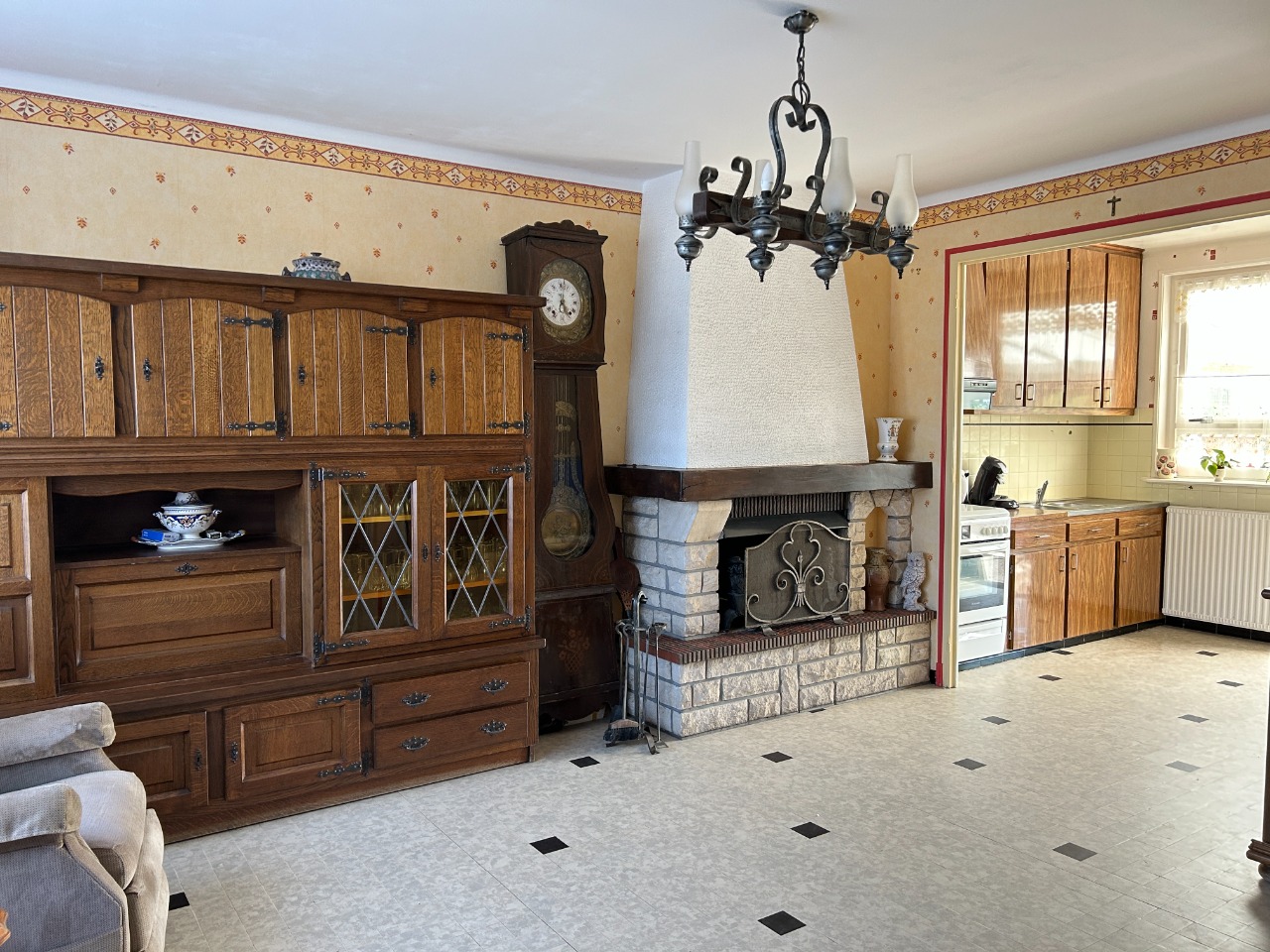 Ascq village, maison  des années 60, 4 chambres, garage 