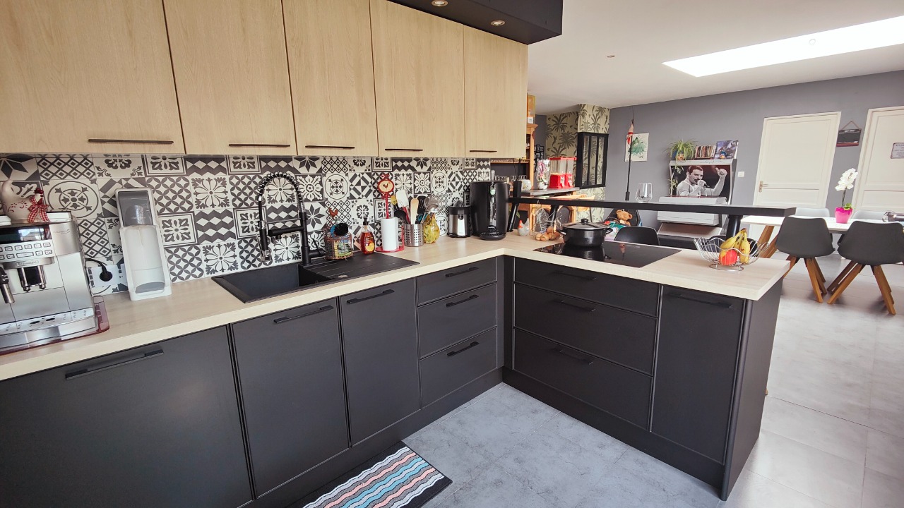 Haubourdin maison style loft avec grand garage et terrasse 