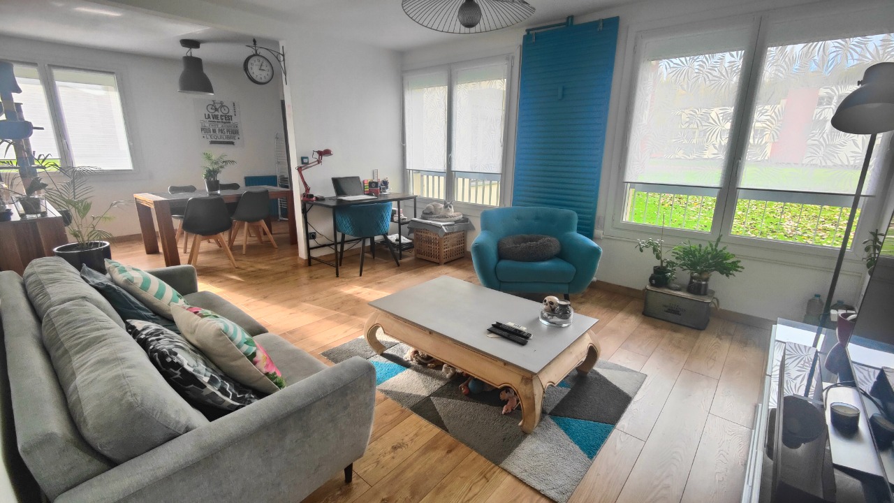 Vente appartement 59320 Haubourdin -  HAUBOURDIN beau T3+cave+parking résidence securisée 
