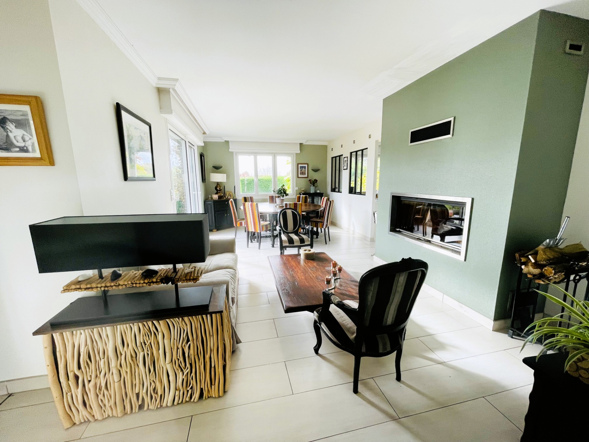 Maison de charme semi-plain-pieds avec sous-sol VAUDRICOURT 62131, prix 462 000 € (HAI) - Brique Rouge Immobilier — 4